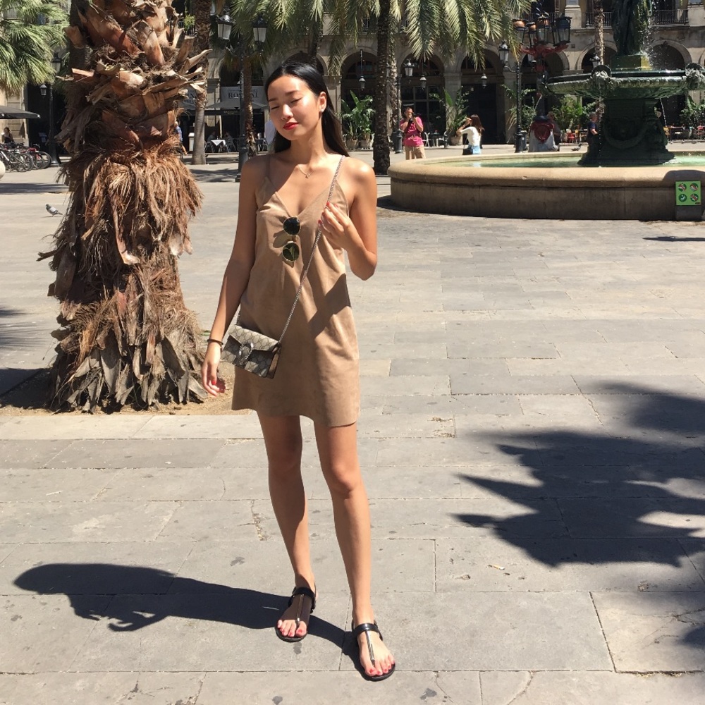 Aritzia Vivienne Suede Dress - Picture 5 of 6